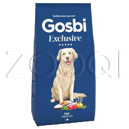 Gosbi Exclusive Adult Fish Medium для взрослых собак средних пород (рыба)