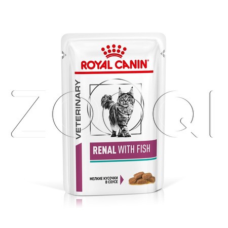 Royal Canin Renal (мелкие кусочки в соусе с рыбой), 85 г
