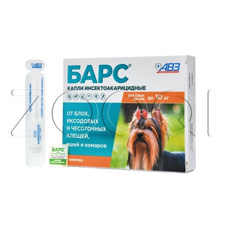 Барс Капли инсектоакарицидные для собак