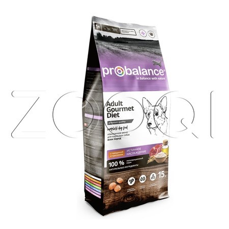 ProBalance Gourmet Adult Diet для взрослых собак всех пород (говядина, кролик)