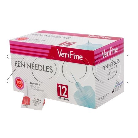 Иглы 29G для инсулиновых шприц-ручек для собак, 0.33 мм x 12 мм, 100 шт