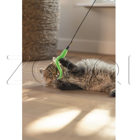 Beeztees Удочка «Гусеница» для кошек, в ассортименте, 48 см