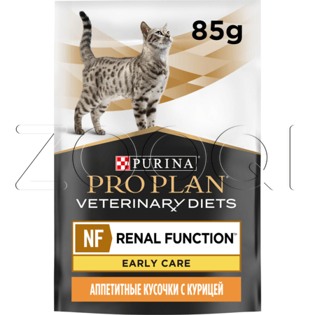 Purina Pro Plan Veterinary Diets NF Renal Function Advanced Care при начальной стадии патологии почек (курица), 85 г