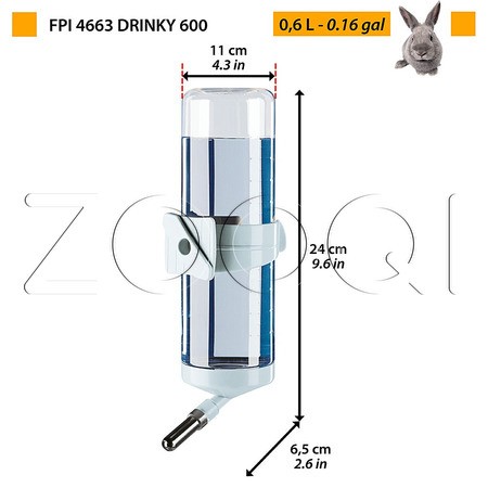 Ferplast Поилка-шар DRINKY с креплением для грызунов
