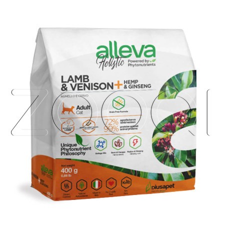 Корм Alleva Holistic Adult Cat для кошек (ягненок, оленина)