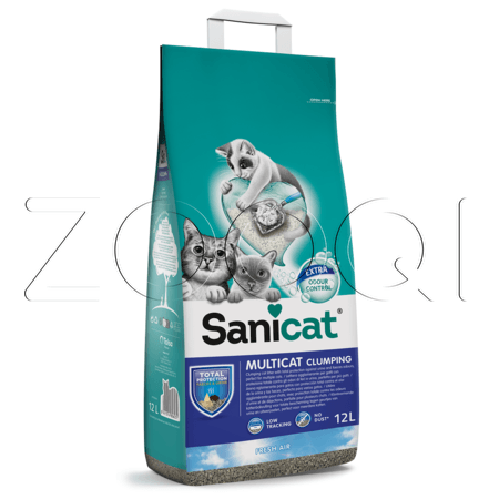 Наполнитель Sanicat Clumping Multicat для кошачьего туалета