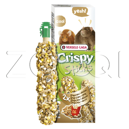 Versele-Laga Crispy Sticks Popcorn & Honey для хомяков и крыс с поп-корном и медом, 100 г