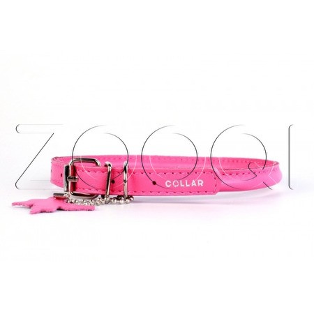 Ошейник "CoLLaR Glamour" для длинношерстных собак (ш 13мм, д 53-61см), розовый