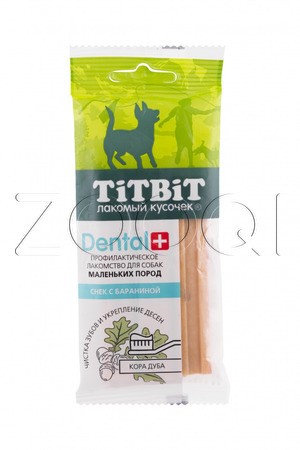 TiTBiT ДЕНТАЛ+ Снек с бараниной для собак маленьких пород, 50 г