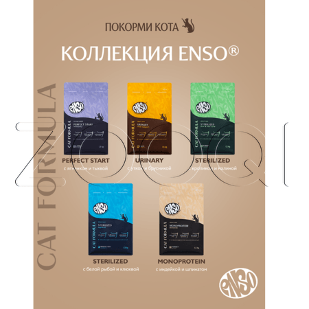 Корм ENSO Cat Formula Urinary для кошек (утка, брусника)