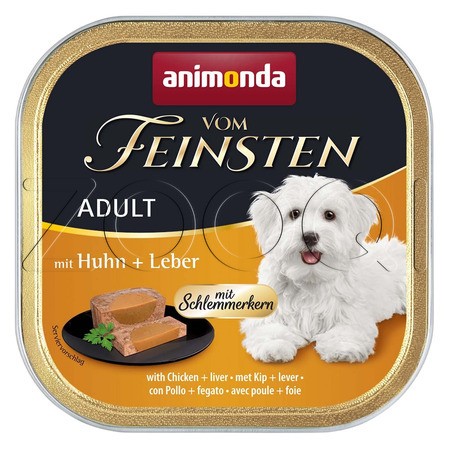 Паштет Vom Feinsten Adult для собак (курица, печень), 150 г
