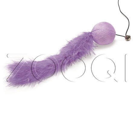 Beeztees Удочка «Шарик с пером» для кошек, в ассортименте, 45 см