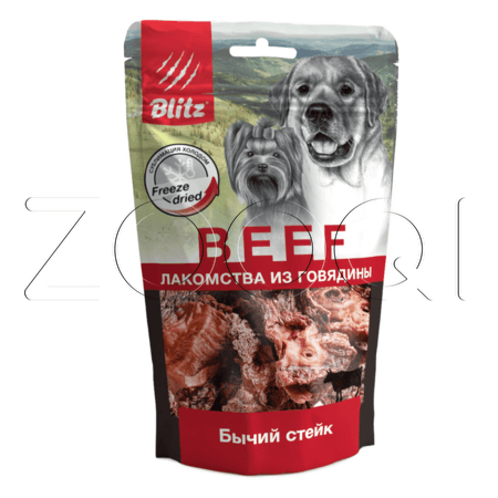 Blitz Сублимированное лакомство для собак «Бычий стейк», 55 г