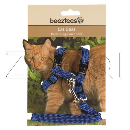 Beeztees Шлейка нейлоновая для кошек, 130 см х10 мм