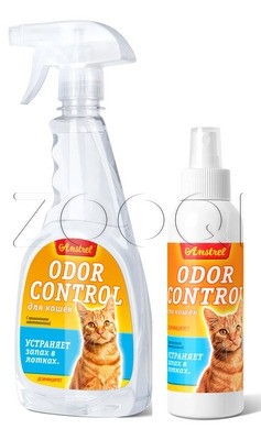 Средство "Amstrel" "Оdor control" для устранения запахов из кошачьего лотка, 200 мл