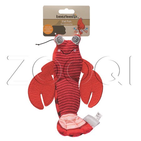 Beeztees Игрушка подвижная «Лобстер» для кошек, 25 см