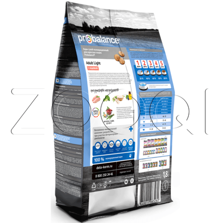 Корм ProBalance Light для кошек (индейка)