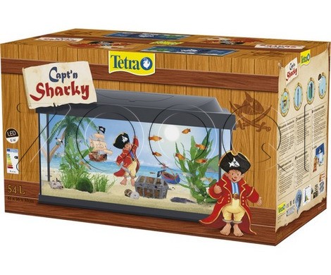 Tetra Аквариумный комплект (для детей, пиратская тематика) LED-Aquarium Capt.Sharky 54л
