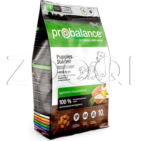 Корм ProBalance Starter для щенков, беременных и кормящих сук (птица, рис)