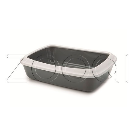 Beeztees Туалет-лоток Iriz для кота (серый), 50 х 37 х 14 см