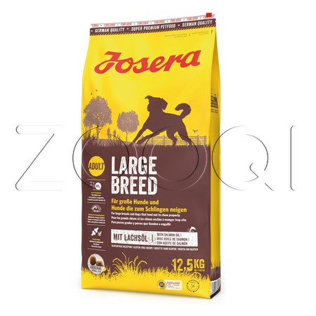 Josera Large Breed Adult Maxi 26/16 для взрослых активных собак крупных пород (птица, рис, лосось, мидии), 12.5 кг
