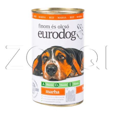 Eurodog консервы для собак с говядиной