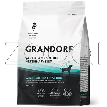 Корм Grandorf Vet Dog Gastrointestinal Low Fat для собак (индейка)