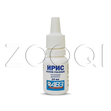 Ирис Капли глазные для кошек и собак, 10 мл