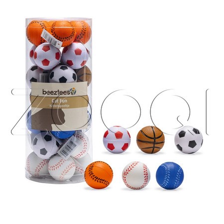 Beeztees Игрушка «Мячик спортивный» для кошки, 4 см