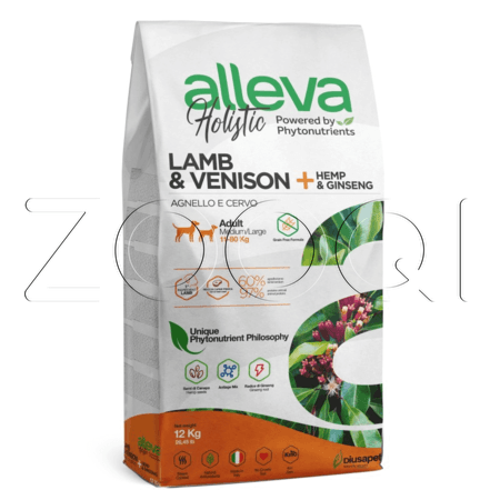 Корм Alleva Holistic Adult Medium & Maxi для собак (ягненок, оленина)