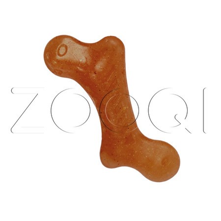 INDIGO Игрушка Кость «Бумеранг» с древесным волокном для собак, 13x7 см
