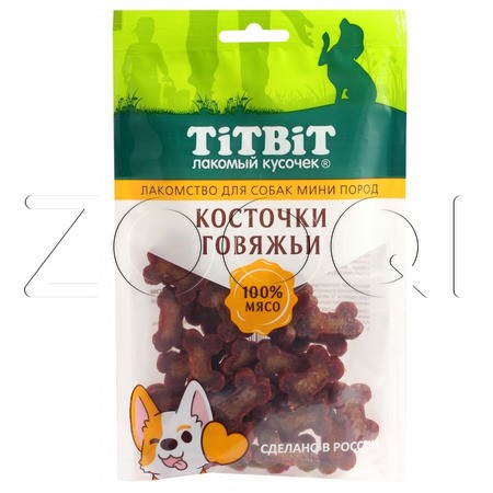 TiTBiT Косточки говяжьи для собак мини пород, 100 г