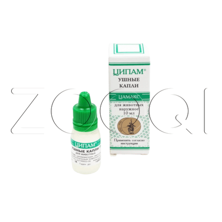 Ципам Капли ушные для животных, 10 мл