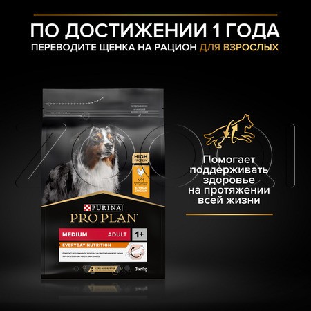 Purina Pro Plan Sensitive Skin Medium Puppy для щенков средних пород с чувствительной кожей (лосось)