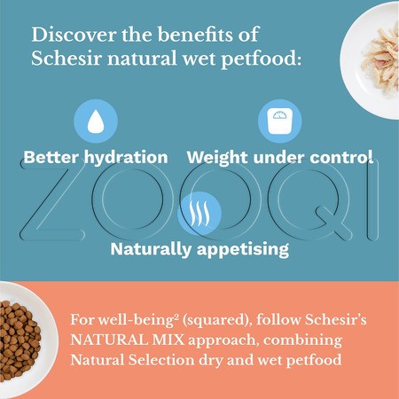 Консерва Schesir Cat Complete Nutrition для кошек (тунец, курица в желе), 85 г