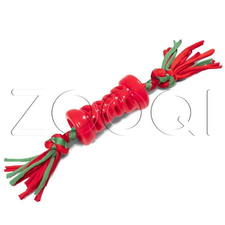 Triol Игрушка NEW YEAR для собак «Гантелька с плетеной веревкой»