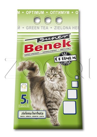 Наполнитель Super Benek Optimum зеленый чай