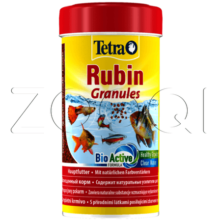 TetraRubin Granules для усиления цвета декоративных рыб любого размера