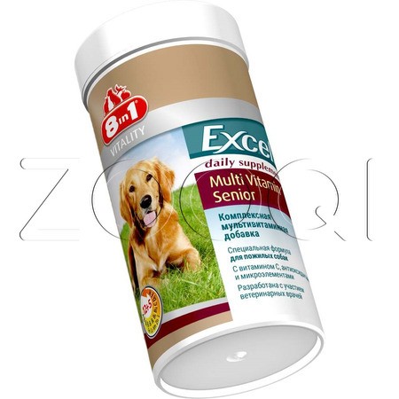 8 in 1 Excel Multi Vitamin Senior Мультивитамины для пожилых собак, 70 шт