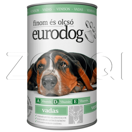 Eurodog консервы для собак с олениной