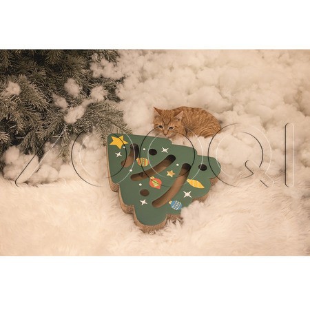 Beeztees Когтеточка-игрушка «Рождественская ель», 42x40x4,5 см