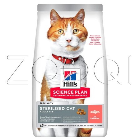 Корм Hill's Science Plan Sterilised Cat для кошек (лосось)