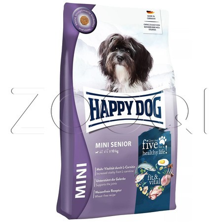 Happy Dog Fit & Vital Mini Senior 21/10 (птица, лосось, рыба, ягненок, мидии)