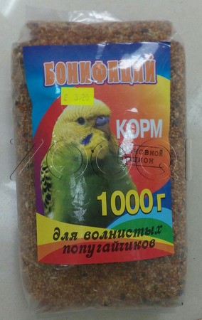Корм для попугаев Бонифаций Основной Рацион 1 кг