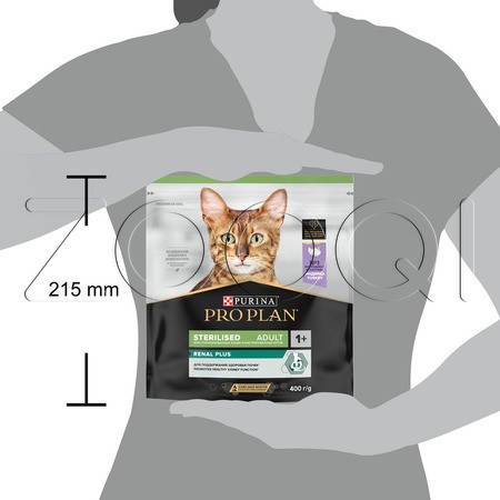 Purina Pro Plan Sterilised Adult Renal Plus для взрослых стерилизованных кошек (индейка)