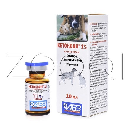 Кетоквин 1% Раствор для инъекций, 10 мл