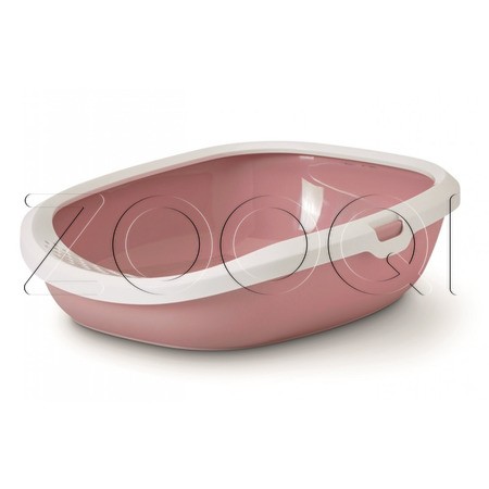Туалет "SAVIC" "Gizmo Large" для кошек, 52х39,5х15 см, пластик, розовый