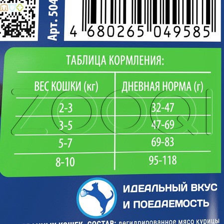 Корм Брит Премиум Cat Sterilised для кошек (курица)