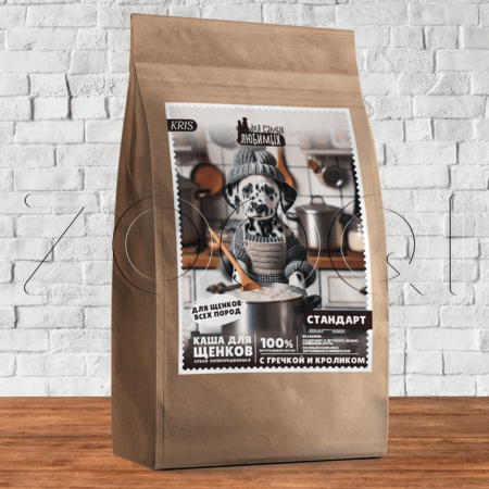 Каша ДЛЯ САМЫХ ЛЮБИМЫХ Стандарт для щенков (гречка, кролик)