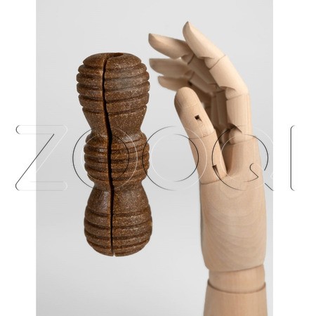 INDIGO Игрушка «Трубка» с древесным волокном для собак, 12x5 см